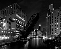 4325 Chicago Sun-Times Bridge   Black & White