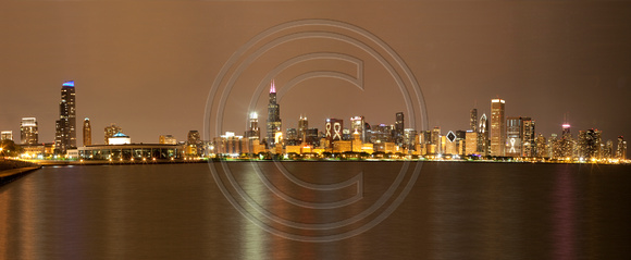 Chicago Lake Front "Going Pink"
