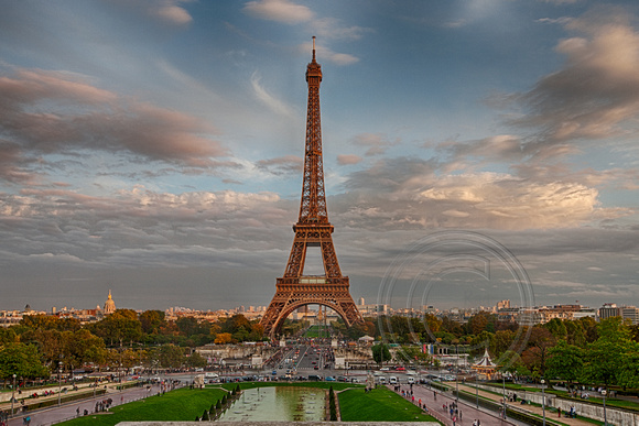 4564 Eiffel Tower H-sunset